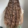 Cheveux châtains 50cm naturels, ondulés