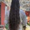 Cheveux chatains vierges