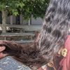 Cheveux long adolescent