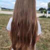 40cms Cheveux blonds 100% naturels