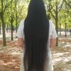 Cheveux asiatiques vierges 80 cm