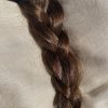 Tresse cheveux châtains naturel, 80cm