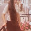 Natte de cheveux naturels d’Europe (Châtain, 55 cm, 300g) – Année 1975