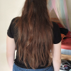 Cheveux châtains naturels vierges – 40 cm – Cheveux de grossesse